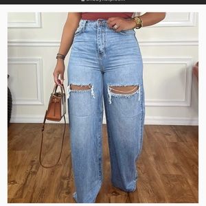 Brand new size 15 ripped boyfriend jeans